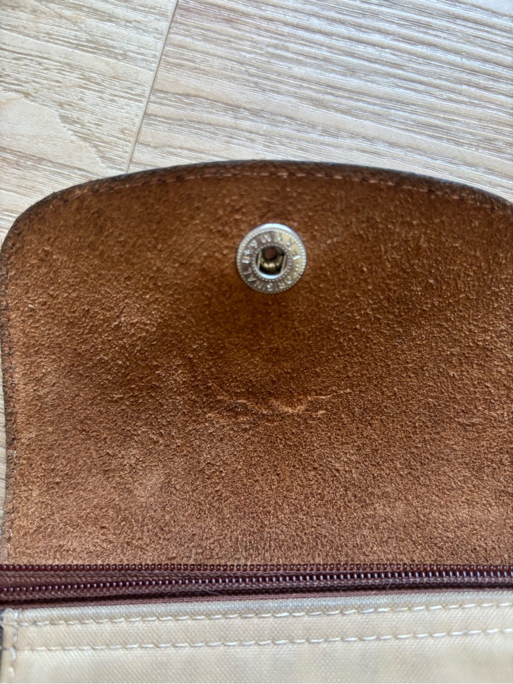 Custom Longchamp Two-Tone Brown/Tan Le Pliage Tote Medium - Picture 4 of 8